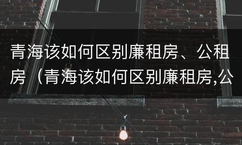 青海该如何区别廉租房、公租房（青海该如何区别廉租房,公租房呢）