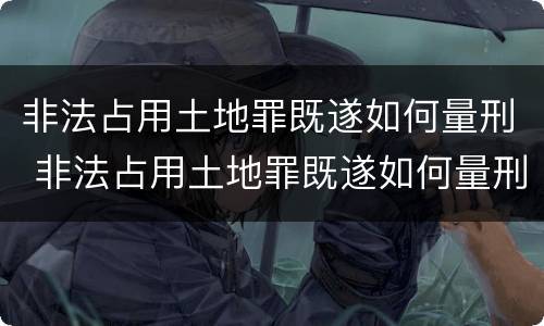 非法占用土地罪既遂如何量刑 非法占用土地罪既遂如何量刑标准