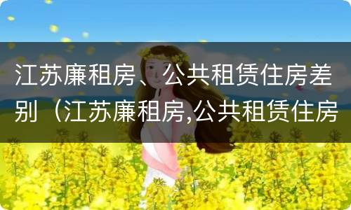 江苏廉租房、公共租赁住房差别（江苏廉租房,公共租赁住房差别有多大）