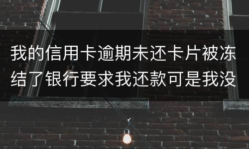我的信用卡逾期未还卡片被冻结了银行要求我还款可是我没有偿还能力银行会起诉我吗