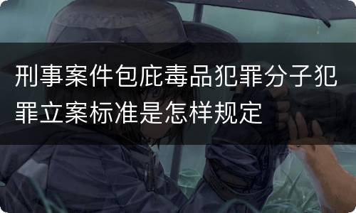 刑事案件包庇毒品犯罪分子犯罪立案标准是怎样规定