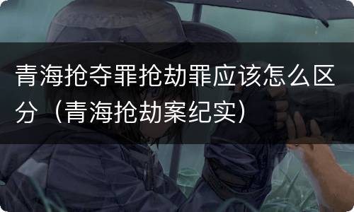 青海抢夺罪抢劫罪应该怎么区分（青海抢劫案纪实）