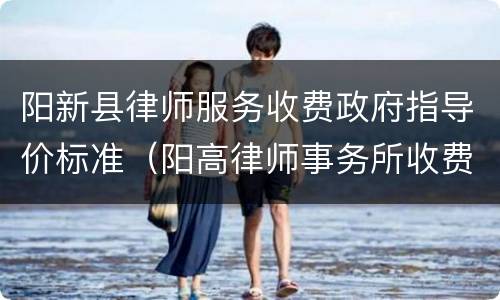 阳新县律师服务收费政府指导价标准（阳高律师事务所收费标准）