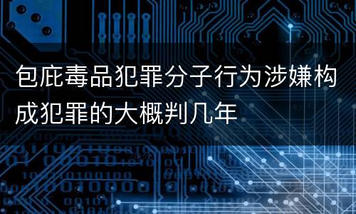 包庇毒品犯罪分子行为涉嫌构成犯罪的大概判几年