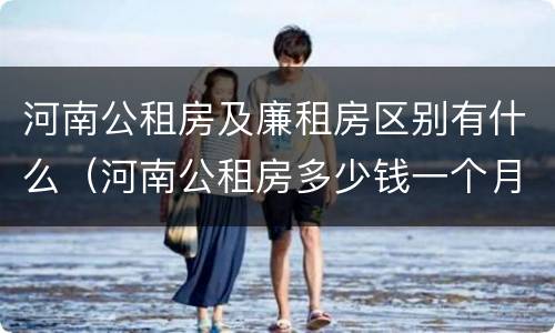 河南公租房及廉租房区别有什么（河南公租房多少钱一个月）