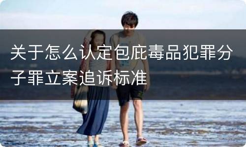 关于怎么认定包庇毒品犯罪分子罪立案追诉标准