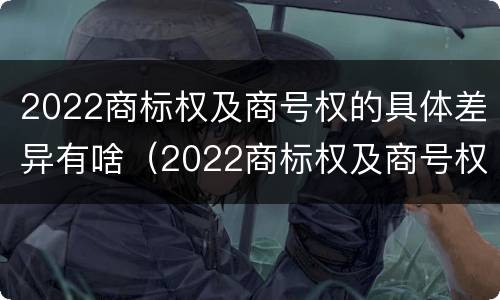 2022商标权及商号权的具体差异有啥（2022商标权及商号权的具体差异有啥不同）
