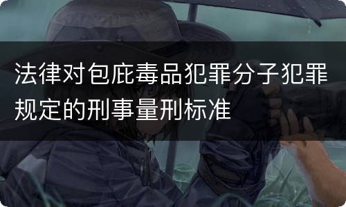 法律对包庇毒品犯罪分子犯罪规定的刑事量刑标准