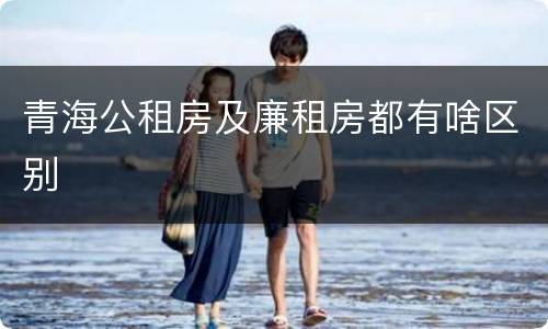 青海公租房及廉租房都有啥区别