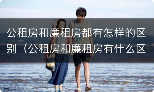 公租房和廉租房都有怎样的区别（公租房和廉租房有什么区别吗）