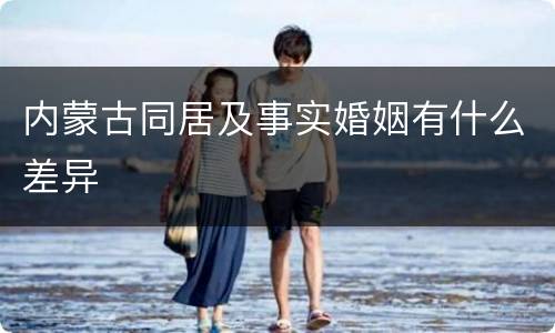 内蒙古同居及事实婚姻有什么差异