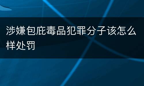 涉嫌包庇毒品犯罪分子该怎么样处罚