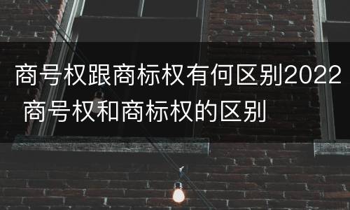 商号权跟商标权有何区别2022 商号权和商标权的区别