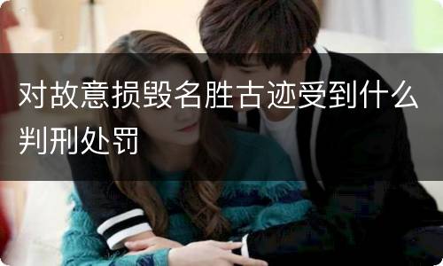 对故意损毁名胜古迹受到什么判刑处罚