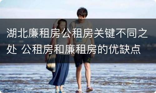 湖北廉租房公租房关键不同之处 公租房和廉租房的优缺点
