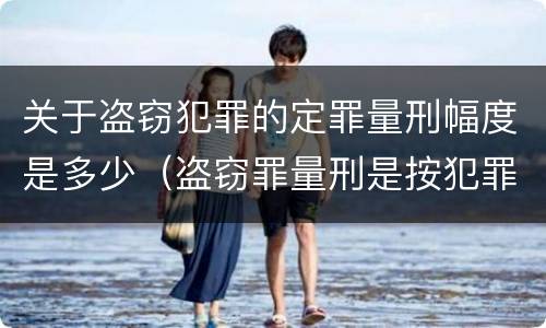 关于盗窃犯罪的定罪量刑幅度是多少（盗窃罪量刑是按犯罪所得的金额量刑吗）
