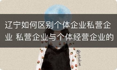 辽宁如何区别个体企业私营企业 私营企业与个体经营企业的区别
