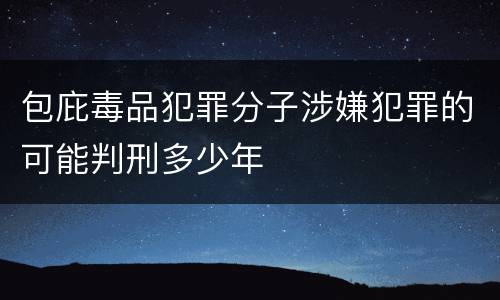 包庇毒品犯罪分子涉嫌犯罪的可能判刑多少年