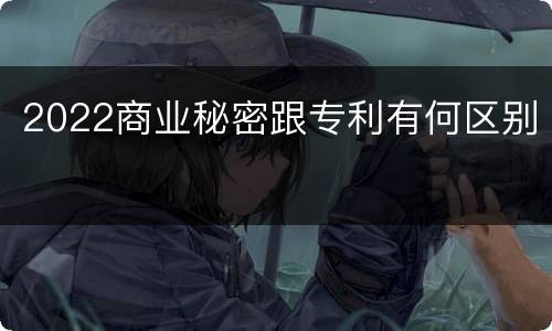 2022商业秘密跟专利有何区别