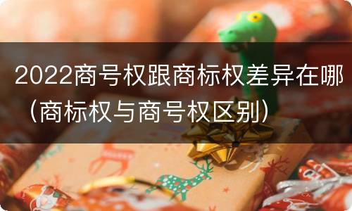 2022商号权跟商标权差异在哪（商标权与商号权区别）