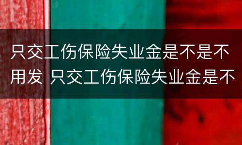 只交工伤保险失业金是不是不用发 只交工伤保险失业金是不是不用发社保