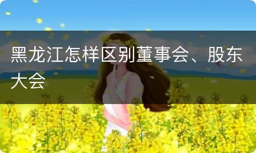 黑龙江怎样区别董事会、股东大会