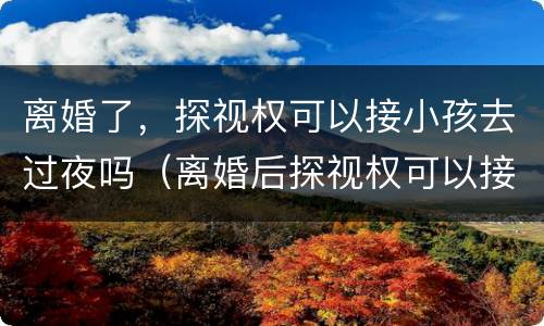 离婚了，探视权可以接小孩去过夜吗（离婚后探视权可以接孩子过夜吗）