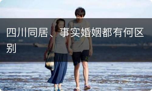 四川同居、事实婚姻都有何区别