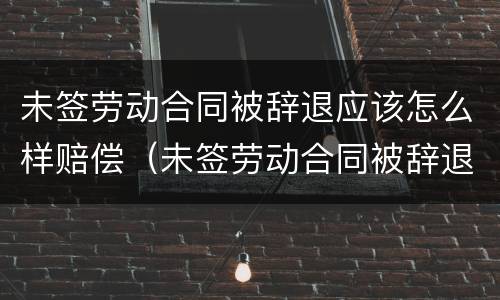 未签劳动合同被辞退应该怎么样赔偿（未签劳动合同被辞退如何赔偿）