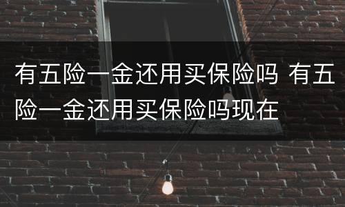 有五险一金还用买保险吗 有五险一金还用买保险吗现在