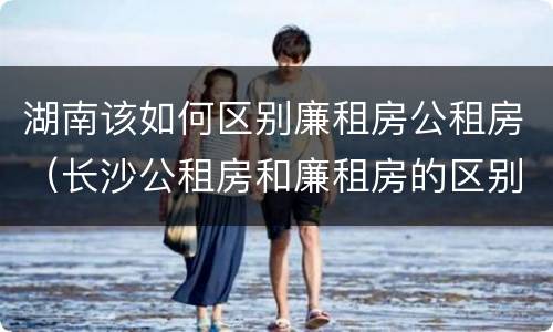 湖南该如何区别廉租房公租房（长沙公租房和廉租房的区别）