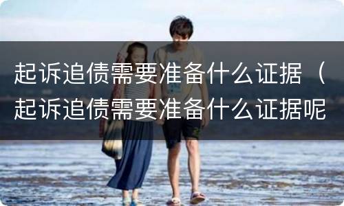 起诉追债需要准备什么证据（起诉追债需要准备什么证据呢）