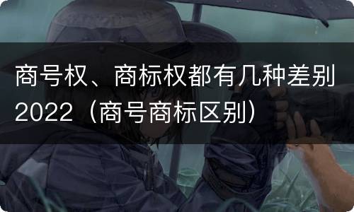 商号权、商标权都有几种差别2022（商号商标区别）