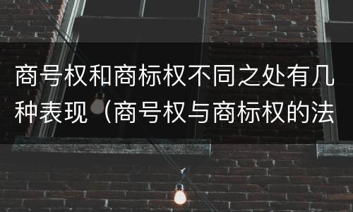 商号权和商标权不同之处有几种表现（商号权与商标权的法律冲突与解决）