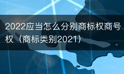 2022应当怎么分别商标权商号权（商标类别2021）