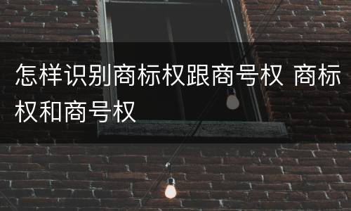 怎样识别商标权跟商号权 商标权和商号权