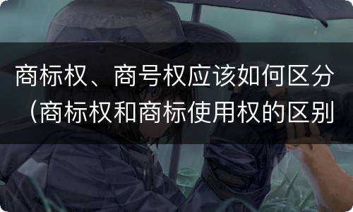 商标权、商号权应该如何区分（商标权和商标使用权的区别）