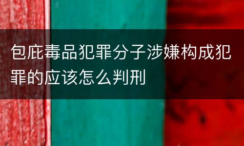 包庇毒品犯罪分子涉嫌构成犯罪的应该怎么判刑
