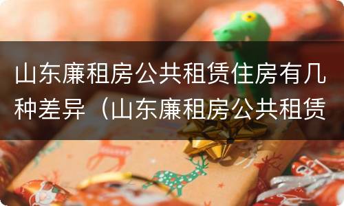 山东廉租房公共租赁住房有几种差异（山东廉租房公共租赁住房有几种差异方式）