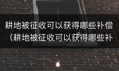 耕地被征收可以获得哪些补偿（耕地被征收可以获得哪些补偿款）