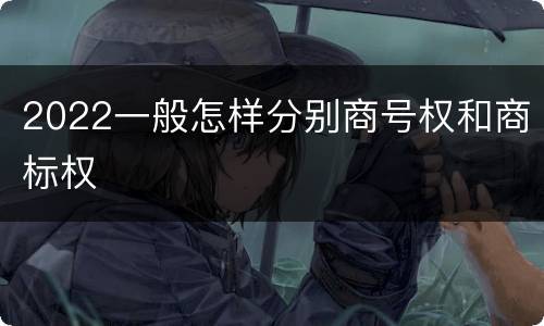 2022一般怎样分别商号权和商标权