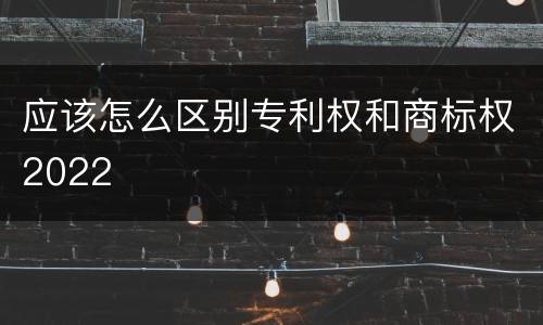 应该怎么区别专利权和商标权2022