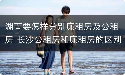 湖南要怎样分别廉租房及公租房 长沙公租房和廉租房的区别