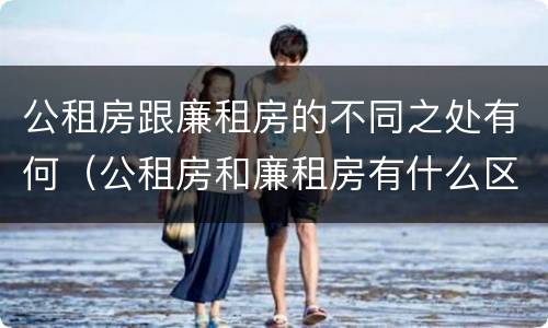 公租房跟廉租房的不同之处有何（公租房和廉租房有什么区别呢）