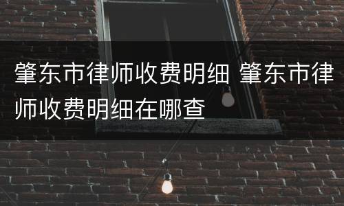 肇东市律师收费明细 肇东市律师收费明细在哪查