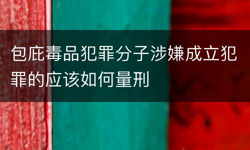 包庇毒品犯罪分子涉嫌成立犯罪的应该如何量刑