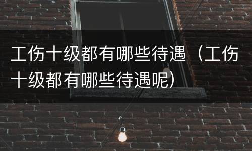 工伤十级都有哪些待遇（工伤十级都有哪些待遇呢）