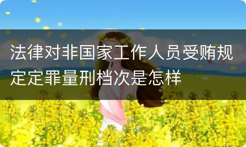 法律对非国家工作人员受贿规定定罪量刑档次是怎样