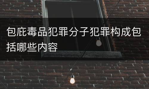 包庇毒品犯罪分子犯罪构成包括哪些内容