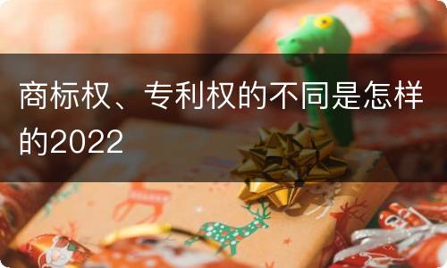 商标权、专利权的不同是怎样的2022